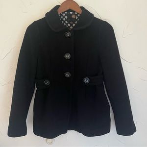 XX1 Forever 21 Black Pea Coat Size Small